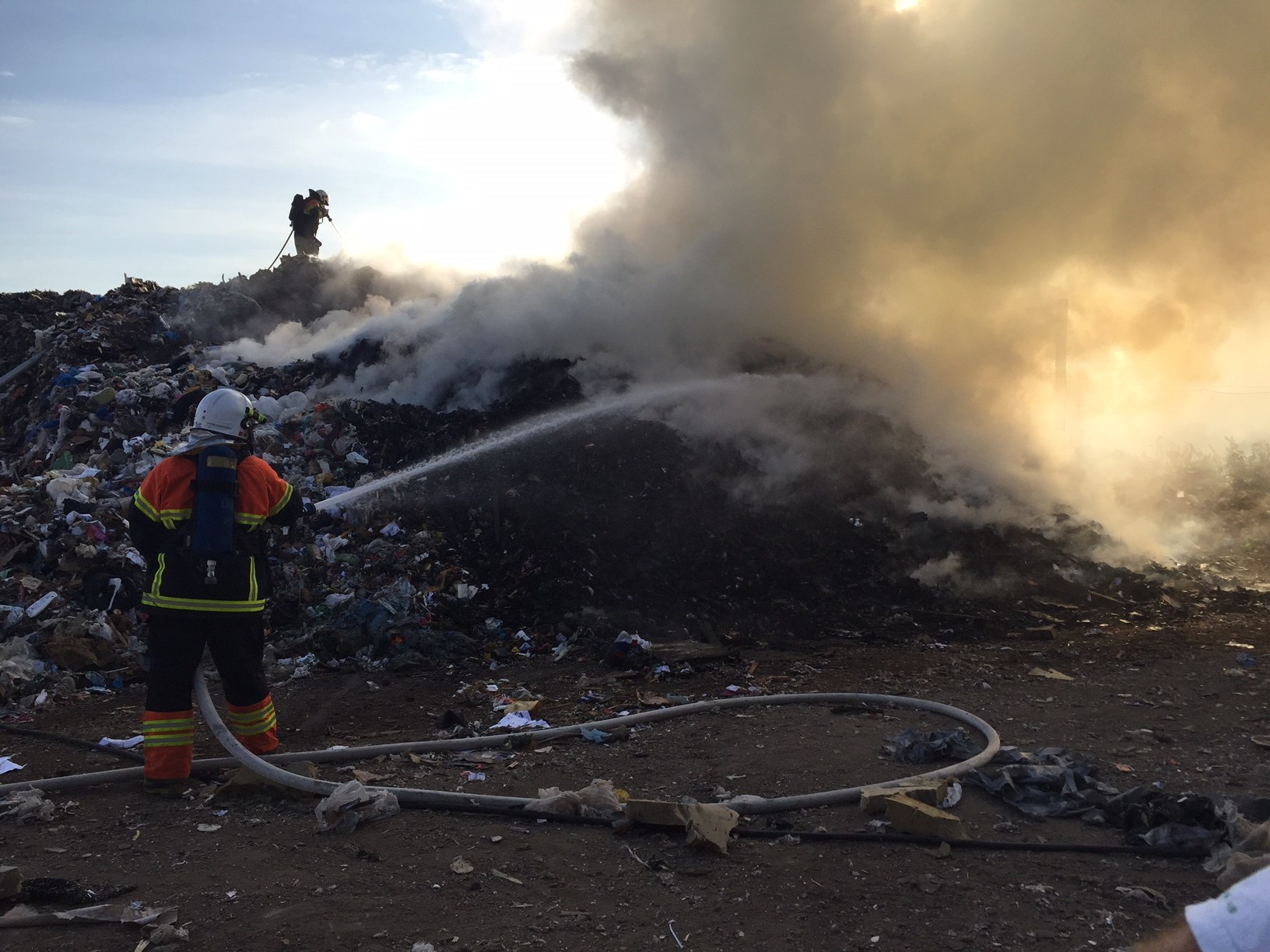 Brand på Miljøanlæg Rønnovsdal